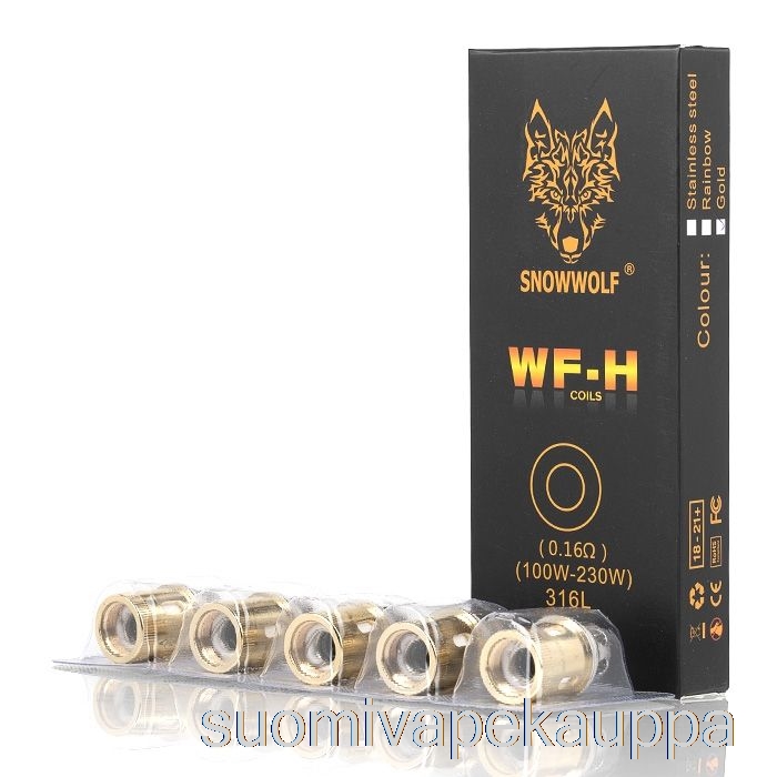 Vape Nesteet Snowwolf Wolf Wf Vaihtokelat 0,16 Ohm Wf-h Kela (kulta)